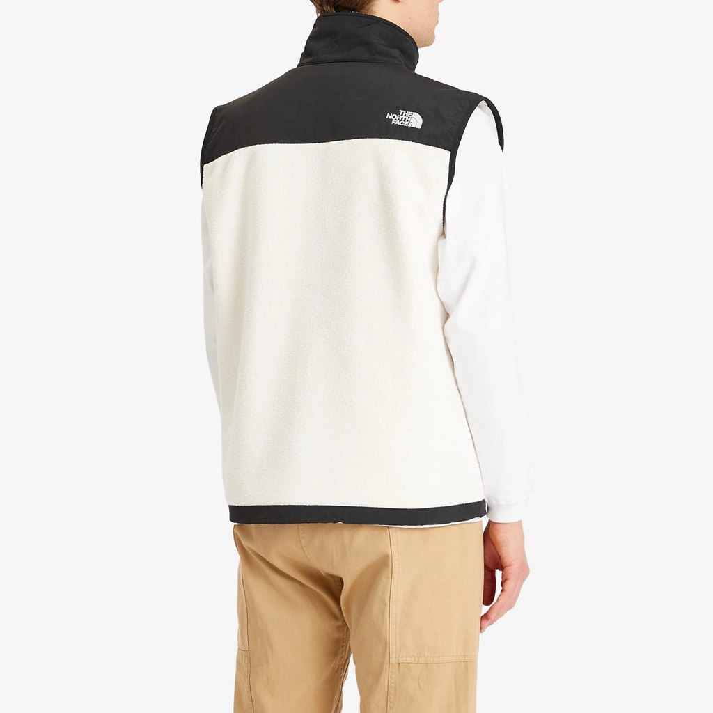 The North Face Men's Retro Denali Vest White Dune/Tnf Black